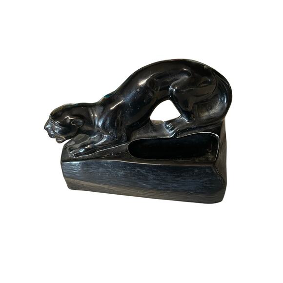 Vintage 1950's Crouching Black Panther Light 8" Long‎ x 7" tall - Picture 6 of 9